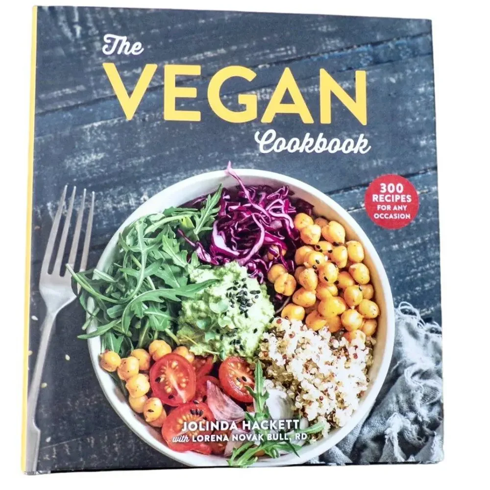 The Vegan Cookbook by Jolinda Hackett 300 Recipes Fall River Press 2015